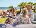 ...and a chilled beach atmosphere are the hallmarks of all clubs.