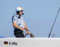 Converter between worlds - Erik Heil enjoys steering his high-tech catamaran just as much...