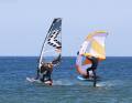 Julian was able to take off comparably early with his 800 foil, but was then a little faster on the water.
