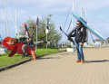 Wingsurfers have an advantage when it comes to transporting equipment.