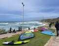 When the wind blows from the west, the region's wave surfers meet up on the beach at La Ciaccia.