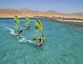 Fantastic water colours, constant wind and a top surf station have already attracted countless event organisers to Dahab - as well as the surf team.  Here at a riding technique photo shoot.
