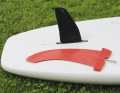 For longboards that are motorised with small sails, you should fit a small fin (< 20 centimetres)...