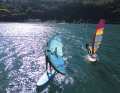 Three days on Lake Garda offered the best conditions for windSUPs, with only average windsurfing conditions. We paddled on the lake in Bavaria.