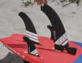 Fin tuning extends the range of use enormously. With Starboard, an additional (freeride) fin is included, at least with the expensive design.