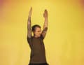 Yoga exercise Warrior lunges