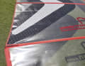 With more downhaul rope tension, the leech relaxes and control improves.