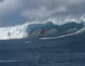Martin Ovsik, who has no sea in his home country, let alone waves, felt the full force of the ocean.