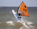 Jumping is not one of the windsurfer's core competences - but it can be done.