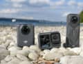 Die vermutlich bekannteste 360-Grad-Kamera ist die X5 von  Insta360 (rechts). Der neueste Herausforderer in der Rundum­klasse kommt von DJI (links).