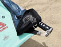 ...which folds up easily, with a large stern pocket.