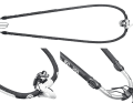GOYA Aluminium 150-200: Also equipped with a wide end piece, the bending curve of the Goya also fits well with bulbous freemove or freeride sails. The quick-release fastener on the head piece is shorter, which means that a little more force is required to close it. On the other hand, the front piece sits firmly on the mast and ensures good power transmission. The rest of the equipment is as simple as it is straightforward: solid double pins, matching rope guide on the trim block and clearly visible imprints on the end piece leave nothing to be desired. surf conclusion: A solid fork without weaknesses, with decent stiffness (3.2/4.2).