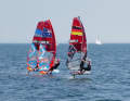 The iQFOiL races at Kiel Week are particularly interesting for young people, with 2025 starters coming from all over the world