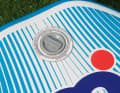 It is filled with 18 psi pressure, which ensures a stiff ride