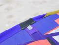 Abrasion is prevented by synthetic leather patches on the batten attachments