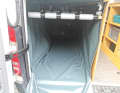 A customised tunnel made of waterproof tarpaulin can simply be screwed in with a few strips