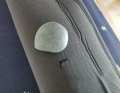 First cut a piece of the repair material to size. The patch should be a few centimetres larger than the hole