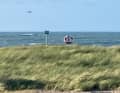 A medical helicopter was also deployed and rescued the man shortly before nightfall.