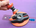 The lower part can remain on the board if desired