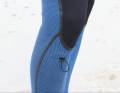 There's a small pocket on the shin for a key