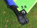 The lower leech is trimmed using an eyelet