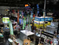 Most of the exhibitors are still in the middle of setting up...