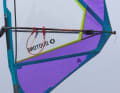 The Duke 4.7 is rigged on a 400 mast