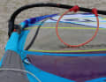 The battens are comparatively flat in the sail