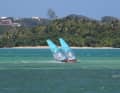 A guest at the station suspected that a tandem was travelling in the bay because the sails were sticking together