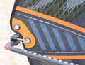 The clew eye can be used to noticeably influence the characteristics of the sail