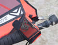 ...and can be folded easily. The roller block is traditionally sewn onto the Severne at a 90 degree angle