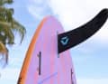 In sizes 112 and 119, the board is equipped with a single fin and covers for the slot boxes. Thruster therefore remains an option.