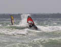 Finding good waves to ride was not always easy.