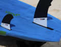 In the standard thruster set, the fin in the power box is offset forwards to suit this set-up.