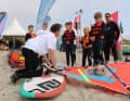 The boss teaches himself: Timo Perschke has introduced more than 60 children to windsurfing during the taster courses