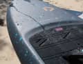 The edges are thick, and the deck is often concave