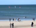 ...eagerly watched by the visitors on the beach