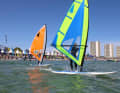 Lots of light wind fun on the second day of the surf festival: among other things, visitors were able to compete against each other with two LT windsurfers.