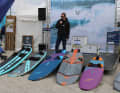 ...and freeride boards were once again available on the beach stage from surf expert Manuel Vogel.