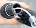 The pulling mechanism is located inside the extension