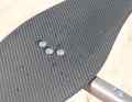 The front wing is screwed to the fuselage with three M8 screws