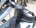 The battery is worn on the body