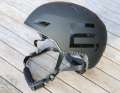 The chin strap closes magnetically and is padded