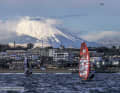 Always a spectacular sight: Fujijama as the backdrop for the Slalom World Cup