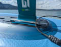 The lock can be inserted into the rail