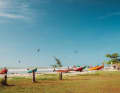Maceio is the easiest wave spot in Brazil. Side offshore wind, shallow sandy beach, no wind cover and plenty of space on the water. Even without swell, the wave always reaches a height of around 1 - 1.5 metres. With swell, it can sometimes reach 2 metres.