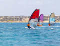 During the race week with Vincent Langer in Soma Bay, many racers took to the water to train together