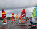 Four days of regattas in Fpiling and Techno 293 on the Wittensee near Kiel...