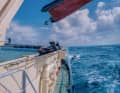 The circumstances were quite a challenge; just launching the support boats was a gamble every single time