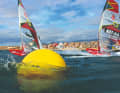 Matteo Iachino and Marco Lang battle it out at the buoy like in a real race - no rules!